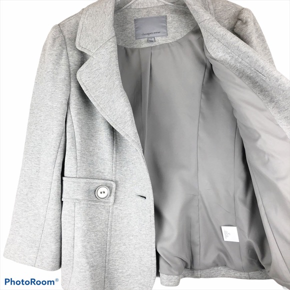 Classiques Entier Nordstrom Grey Silver Blazer S - Picture 2 of 9
